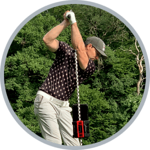 Schwungaufnahme Golf Training