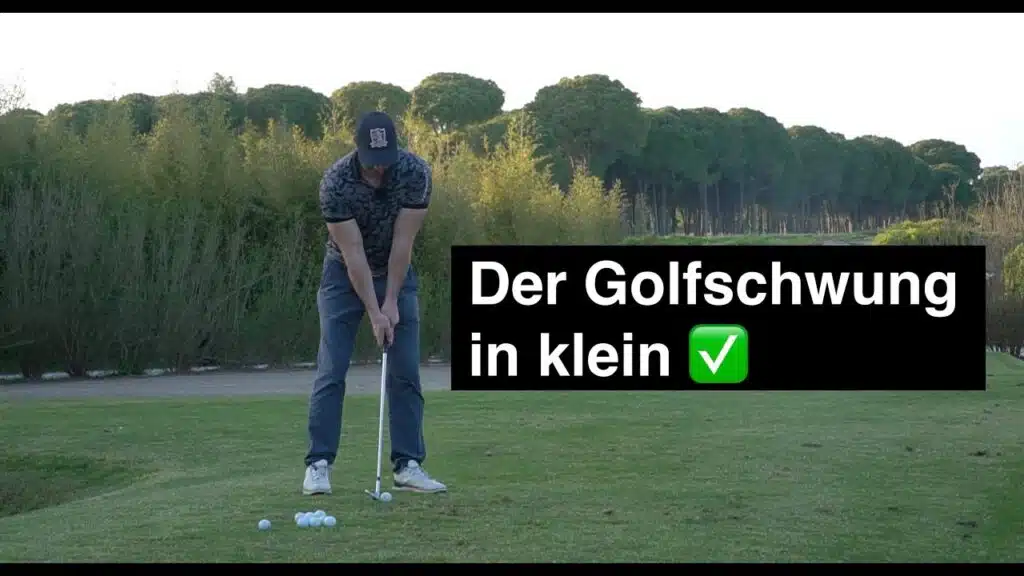 Der Golfschwung in klein