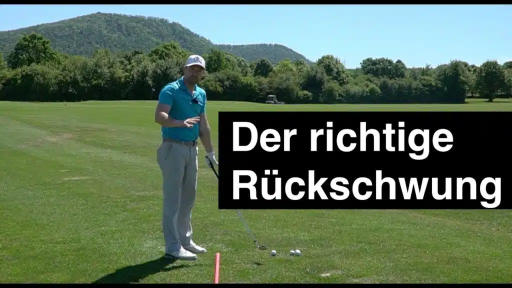 der richtige Rückschwung im golf